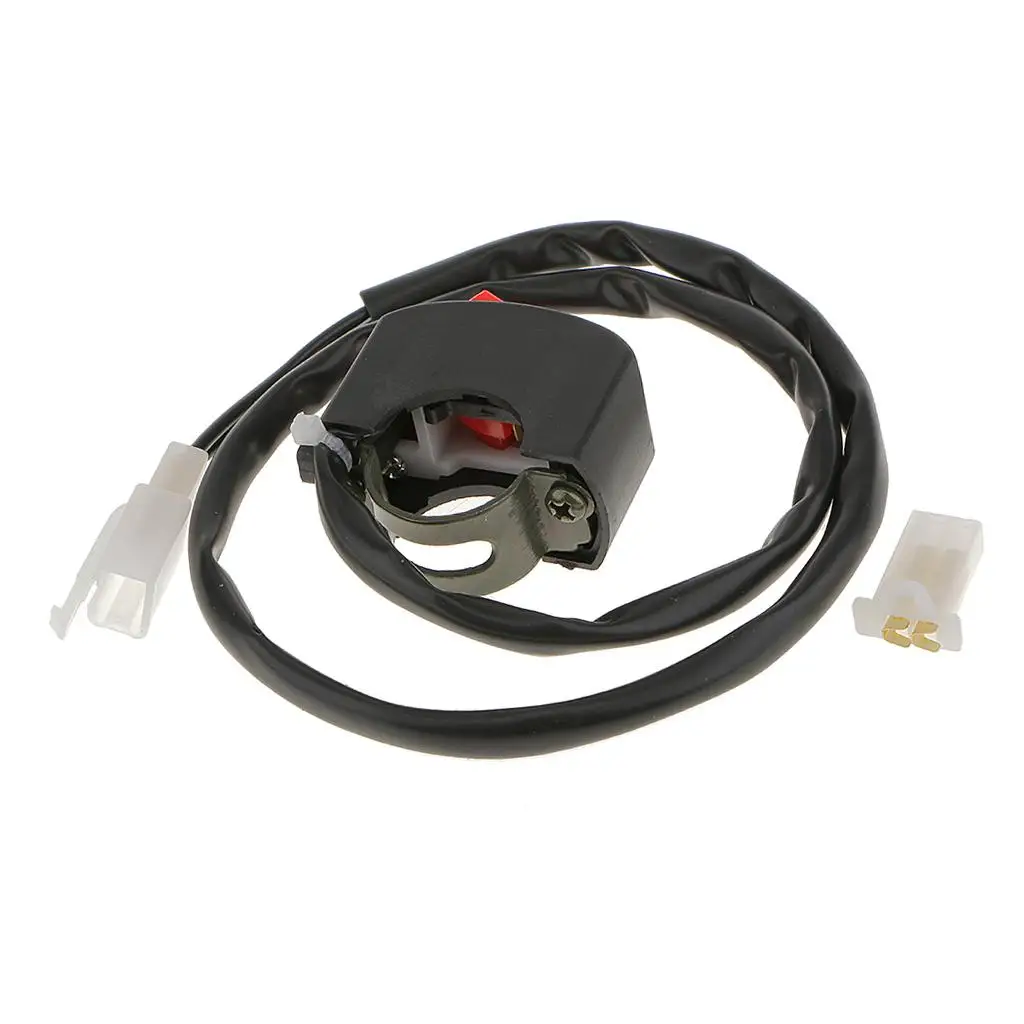 Universal Motorcycle Switch Waterproof ON OFF Button Socket for Hazard Lights and Mobile Device Charging