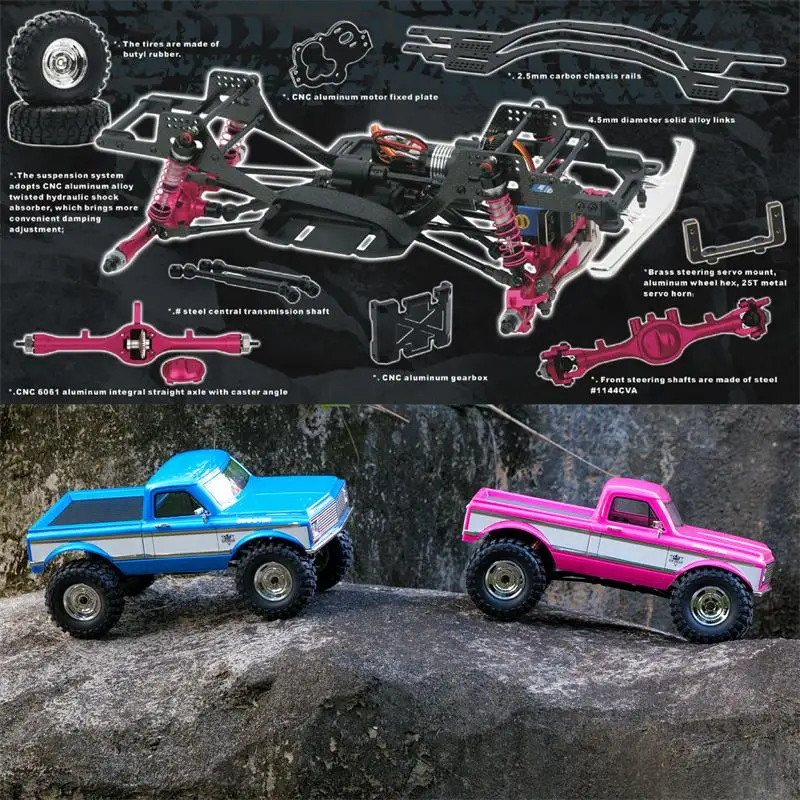 รถบังคับวิทยุ RGT Hunter 136100PRO 1/10 Brushless FOC รถปีนเขา ขับเคลื่อนสี่ล้อ แบบจำลองเสมือนจริง