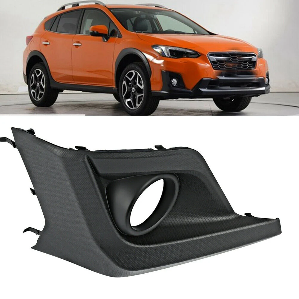 Car ABS Black Front Right Bumper Fog Lamp Frame Cover Trimming Bezel Cover for XV Crosstrek 2018 2019