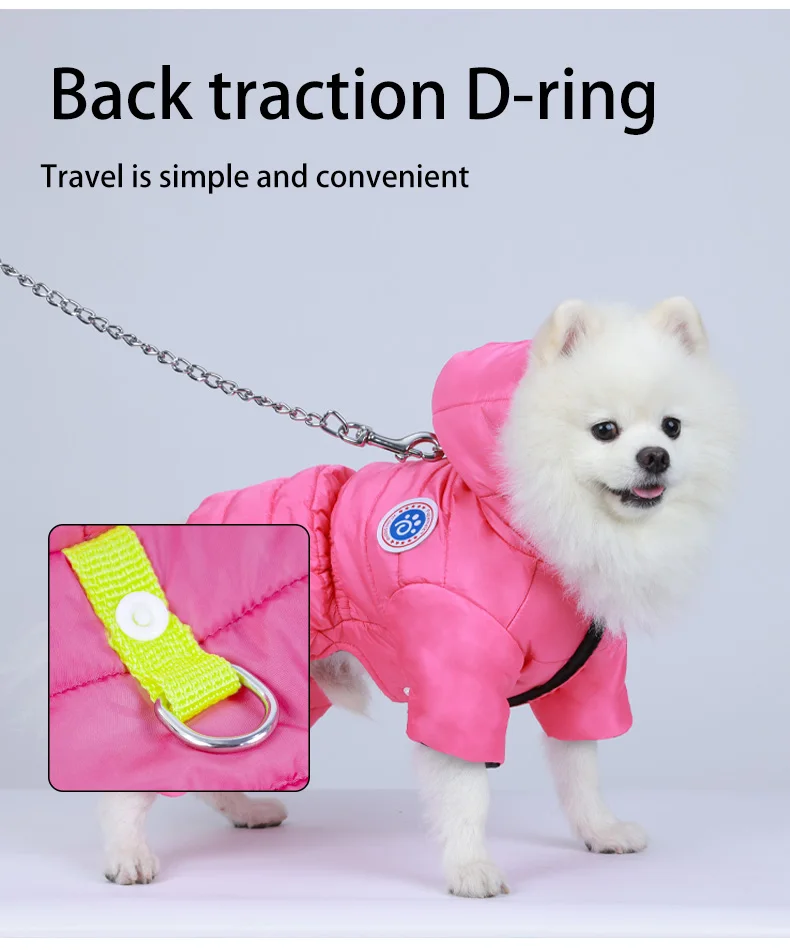 Wasserdichter Winter-Hundemantel, Haustierkleidung, Welpenkleidung, Weste, warme Hundekleidung, französische Bulldogge, Chihuahua, kleiner Hund, Ropa Para Perros – Detail 7