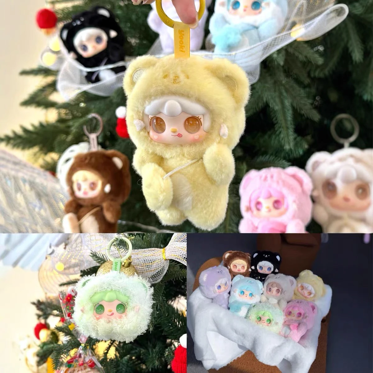 new Yooki v4 10cm pendant Gen Bite Bear Series Vinyl Mini Blind Box Cute Decor Collection Figurine Kid Bestie Girl New Year Gift