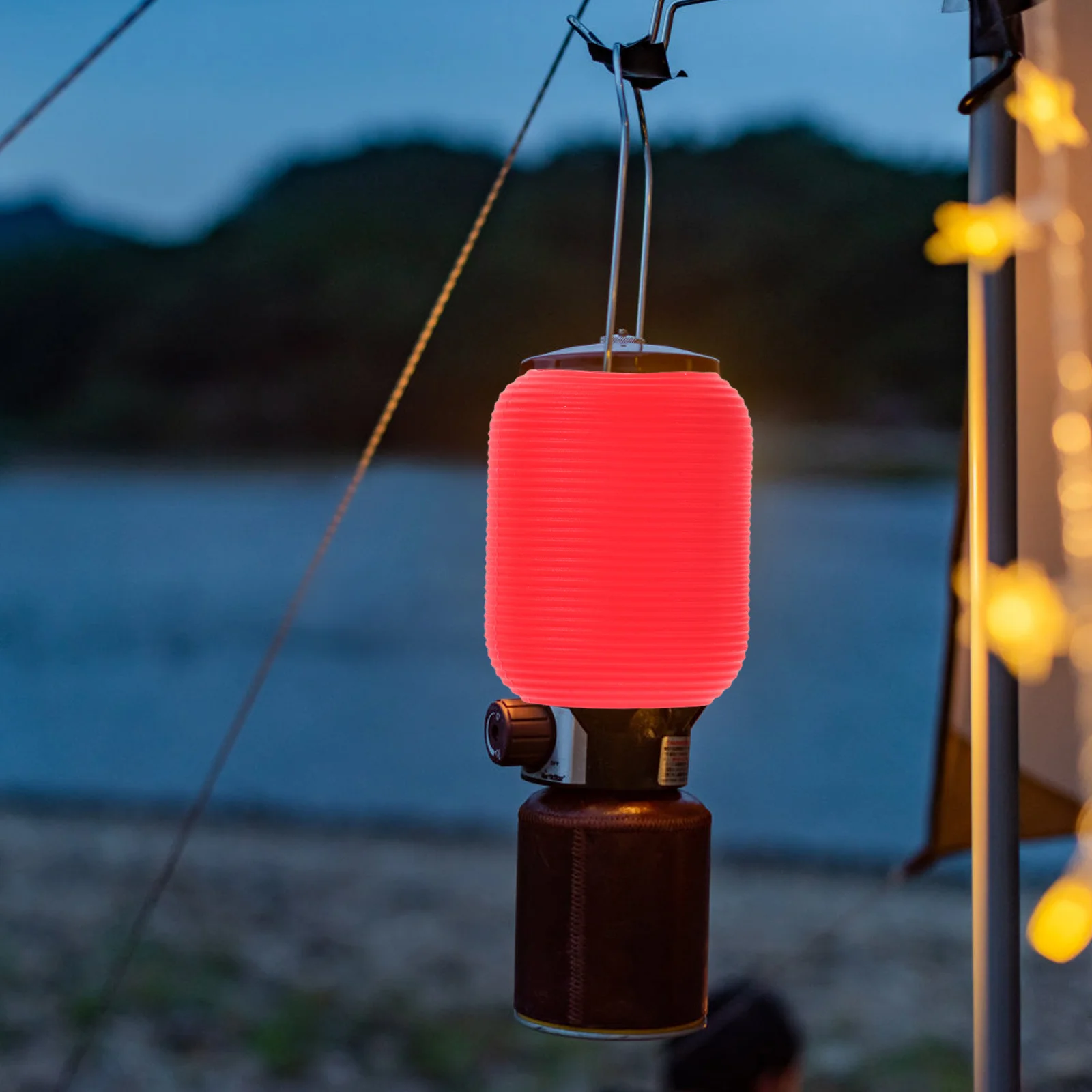 

1 комплект силиконовых абажуров для кемпинговых ламп в ретро-японском стиле, портативный чехол для лампы, смягчающий свет, для уличных подвесных светильников