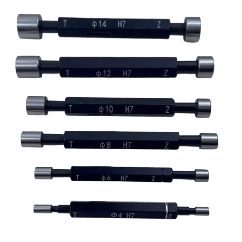 H7 Pass Stop Gauge,Plain Plug Gauge Double Head Smooth Plug Gauge 19  20 21 23 25 30 35 36 39 40 Go and No Go Measuring Gauges