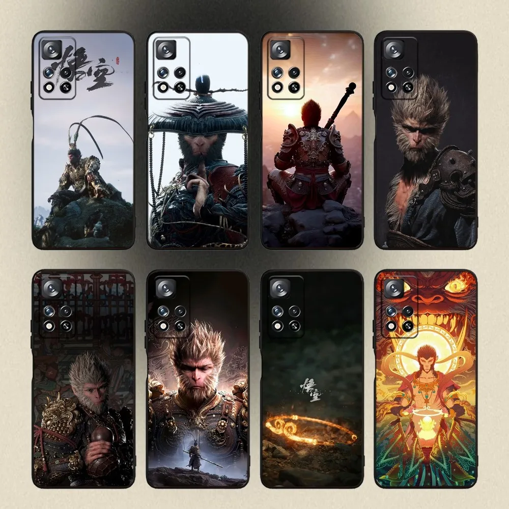 Black Myth Wukong  Phone Case For Samsung Galaxy A20,A21s,A22,A31,A32,A52,A53,A72,73,A80,A91 Soft Black Cover