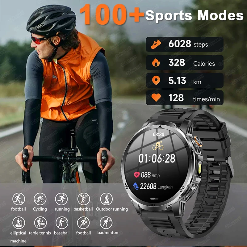 Novo t-rex 3 1000mah bateria relógio inteligente dois tons lanterna 5atm à prova dwaterproof água gps pista tela amoled esportes relógios inteligentes para o homem