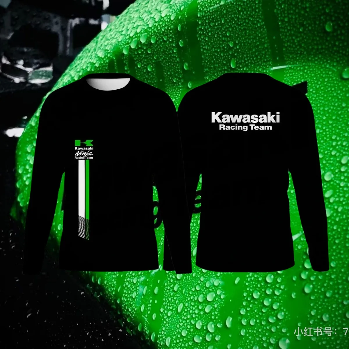 

2025 New Kawasaki Fashion Men Compression Running T-Shirt Summer Men's Breathable Quick Dry Fitness Top Sports Long Sleeve Shirt