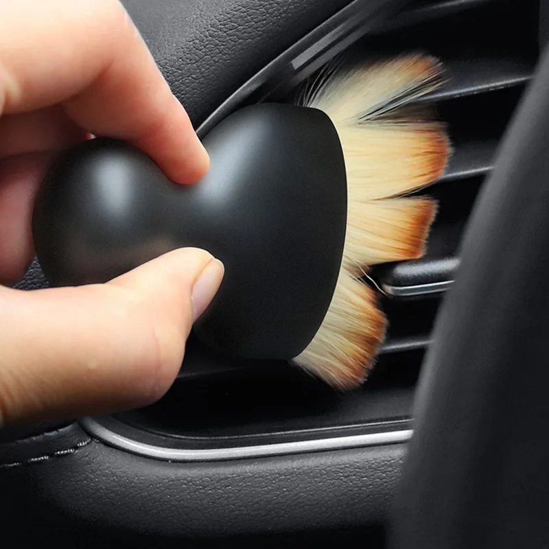 Car Dust Brush Soft Car Air Vent Cleaning Brush Multifunctional Keyboard Gap Air Outlet Cleaner Auto Interior Cleaning Tools