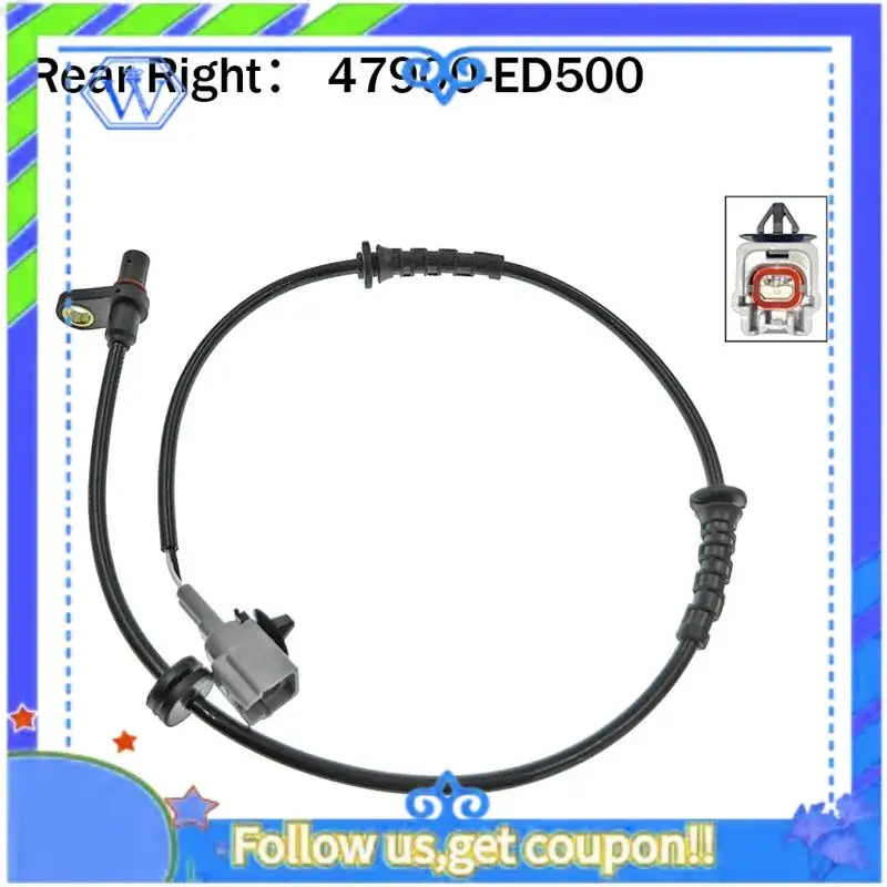 4PCS Front Rear Left Right ABS Wheel Speed Sensor For Nissan Tiida C11 Spare Parts Parts 47910-ED500 47901-ED500 47900-ED500