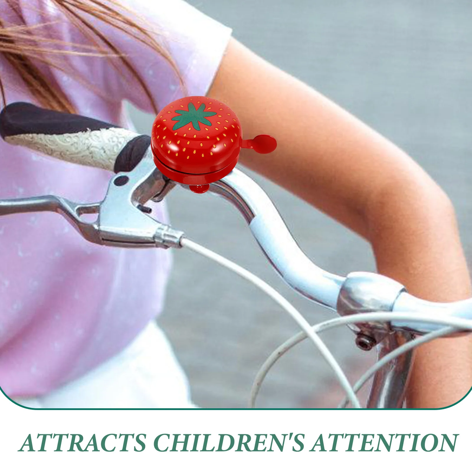 

Strawberry Bells Bicycles Bike Ring Decor for Young Cartoon Cute Iron Accessories Cycling