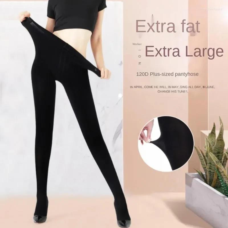 Women Socks Crotchless Pantyhose Body Stocking Sexy Nylons Bodystocking100kg Plus Size Stockings Velvet Spring Autumn Elasticity