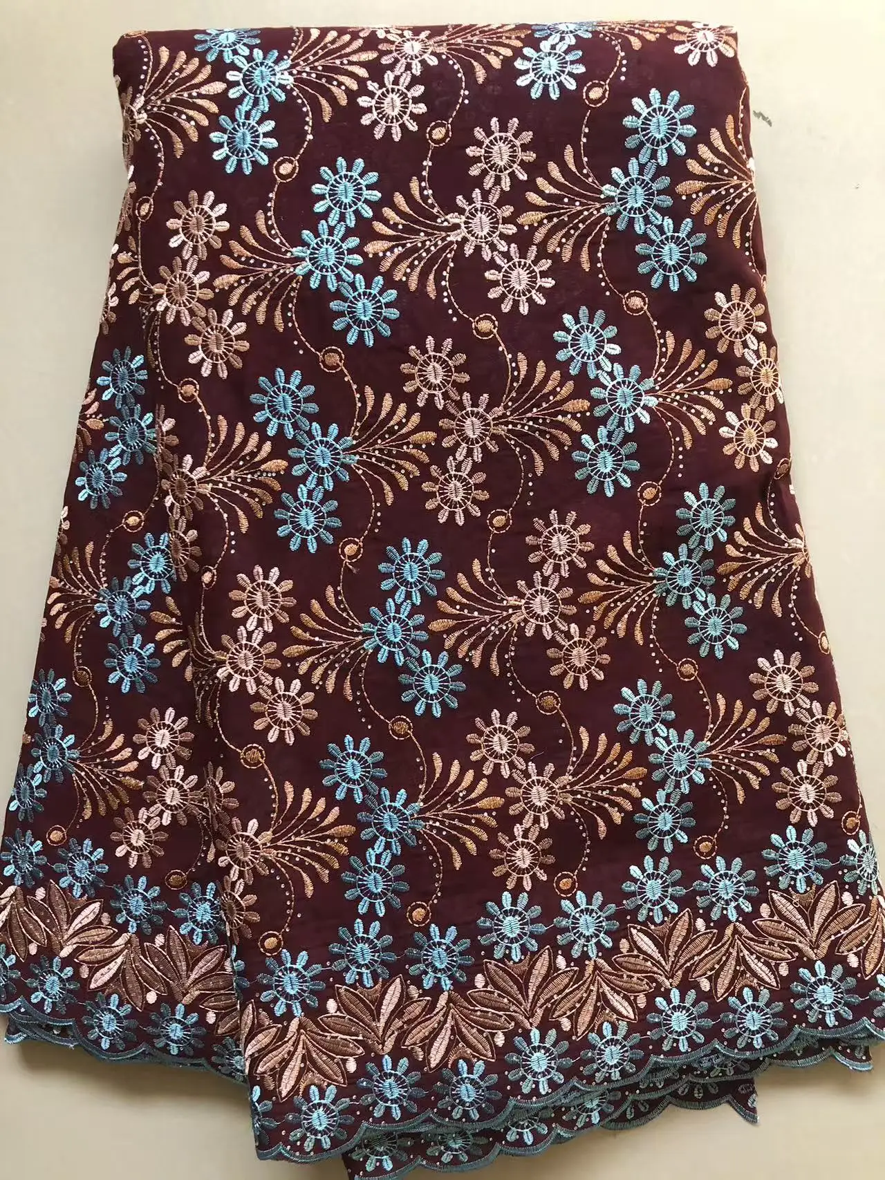 5Y السويسري فوال الدانتيل في سويسرا النيجيري الأفريقي أقمشة الدانتيل 2025 شمسيّة دانتيل عالية الجودة Tissu Dentelle القطن الدانتيل دبي النسيج #3