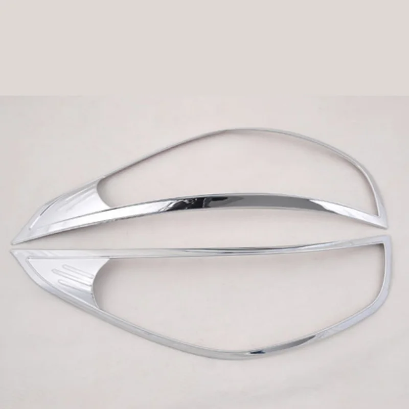 Exterior ABS Chrome Front Light Lamp Cover Headlight Covers Car Accessories for Hyundai Tucson IX35 2010 2011 2012 2013 2014