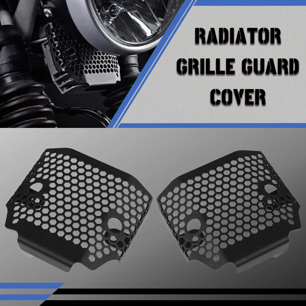 

ALUMINIUM Radiator Grille Guard Cover For Street Scrambler Cup Twin Bonneville T100 T120 Black 2016-2019 Motorcycle Accessories