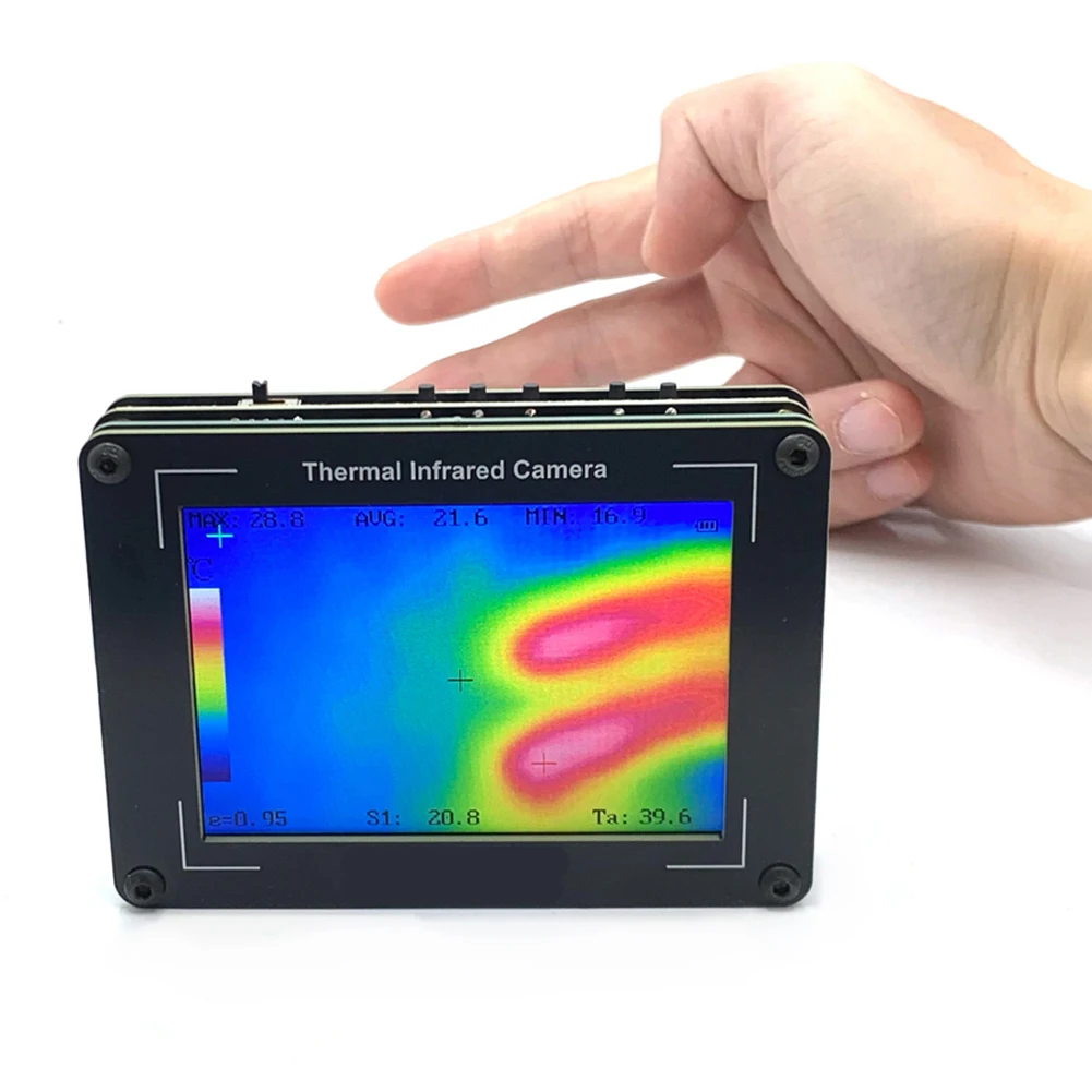

3,5-дюймовая тепловая инфракрасная камера -40-450 ℃ Инфракрасный фотоаппарат 32x24 пикселей для проверки электрических/механических зданий