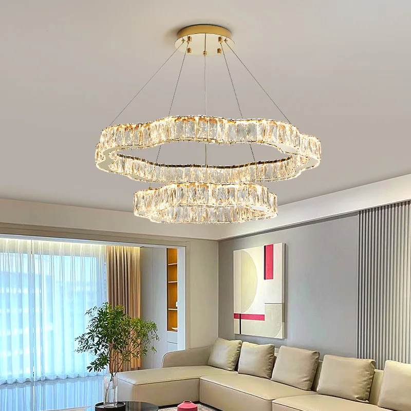 French Led Crystal Chandelier Creative Living Room Bedroom Study Dining Room Plum Blossom Hanging Light Indoor Lighting Fixtures