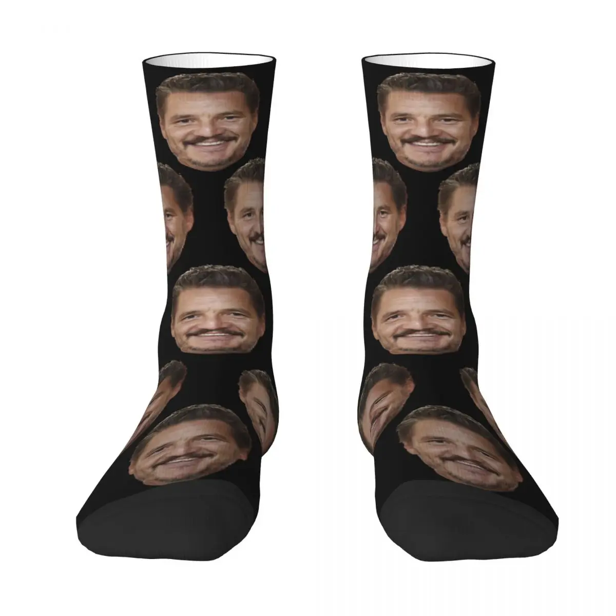 Novelty Mens Pedro Pascal Smile Unisex Winter Socks Hip Hop Happy Socks Street Style Crazy Sock