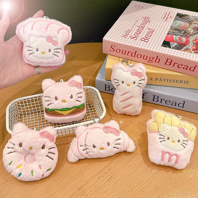

Sanrios аксессуары для сумок милый аниме HelloKittys мягкий плюшевый брелок Kuromi Keroppi мультфильм забавные игрушки брелок кулон украшения