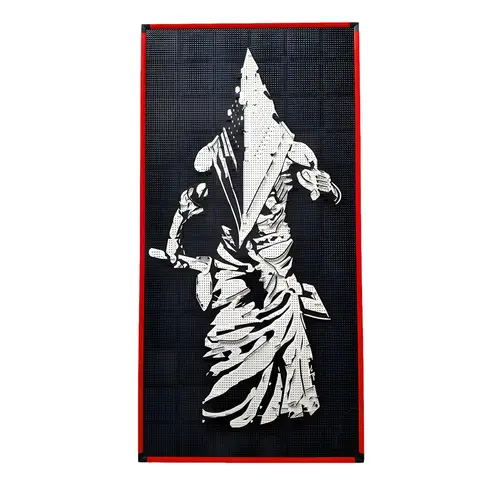 Gobricks MOC-238914 Lego art relief of a male horror Building Blocks