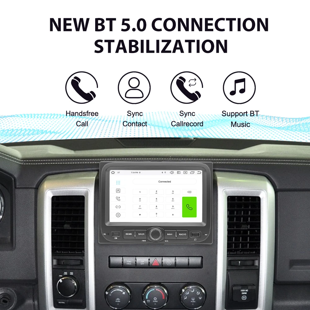 Android Multimedia Car Radio For Dodge Ram 1500 2500 3500 For Jeep Renegade 2010~2013 GPS Navigation Stereo Receiver Head Unit