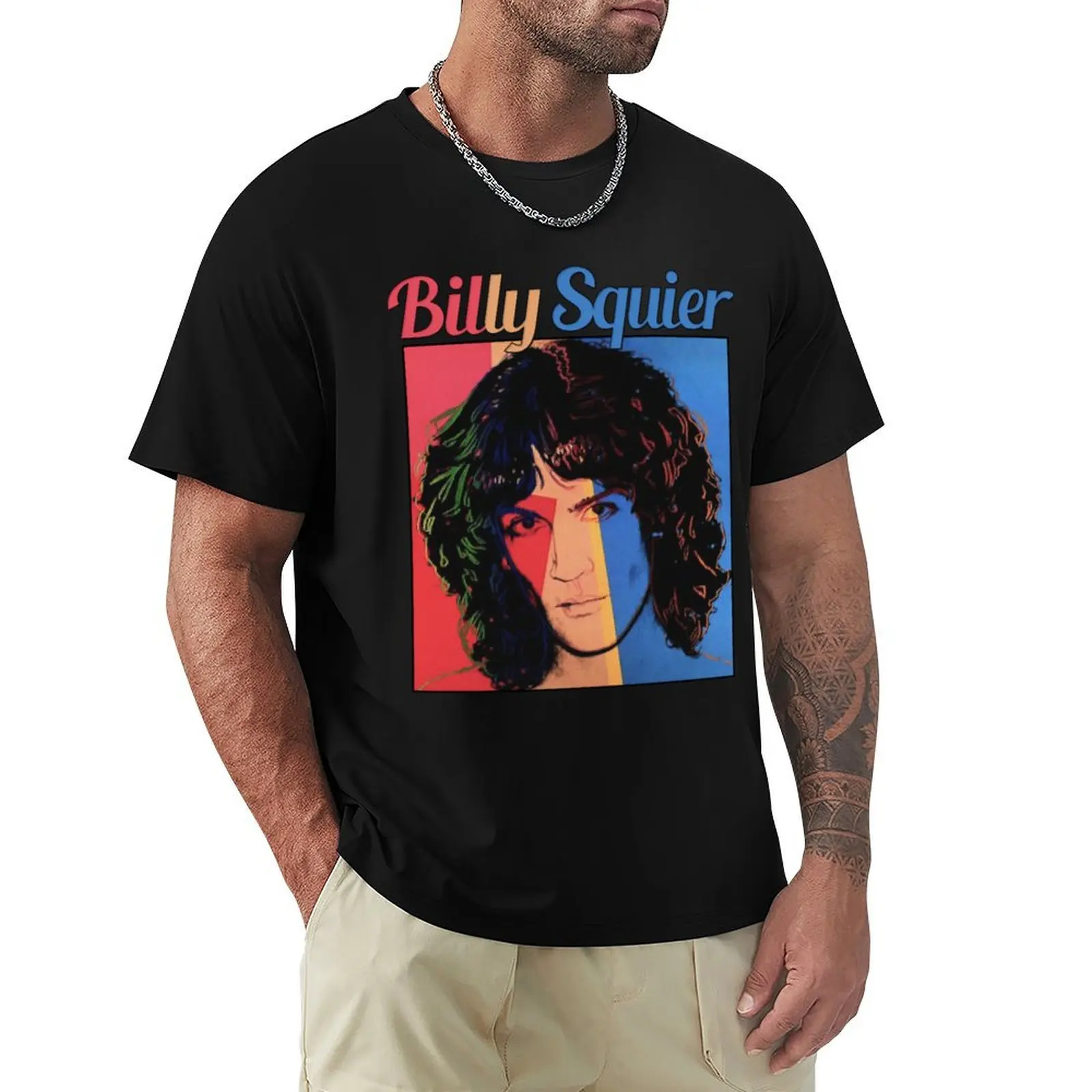 Camiseta Billy Squier Worker básica de manga corta