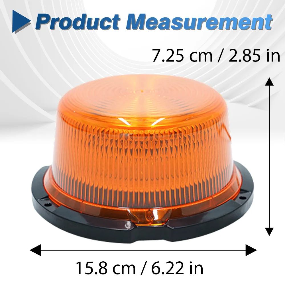 ABS e LED 90 LED Luz de farol de advertência para veículos equipados com sistemas de energia de 12V-80V