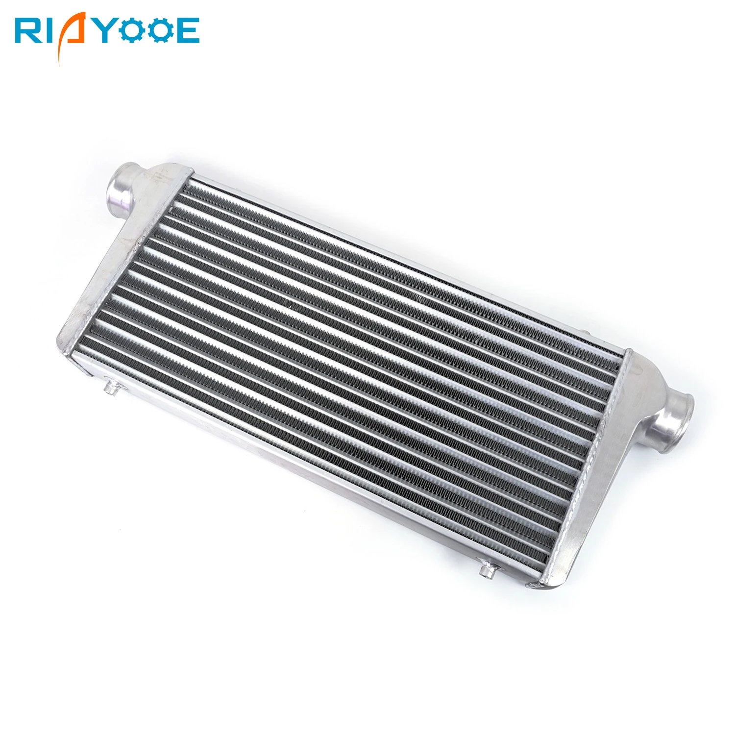 Car Intercooler Radiator Universal Aluminum 600x300x76mm Tube Bar Plate Structure Outlet 76mm Inlet 3'' Cold Air Intake Radiator