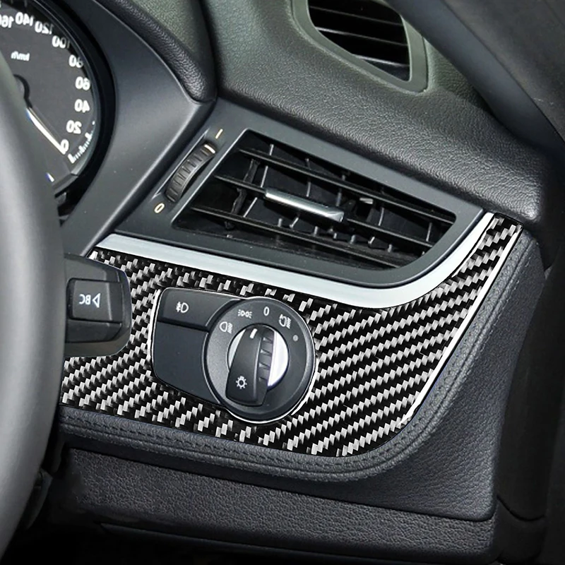 سيارة لسيارات BMW Z4 E89 2009-2016 وحدة التحكم العلوي مصباح لوح أزرار إطار الديكور تقليم ألياف الكربون الملحقات الداخلية ملصق
