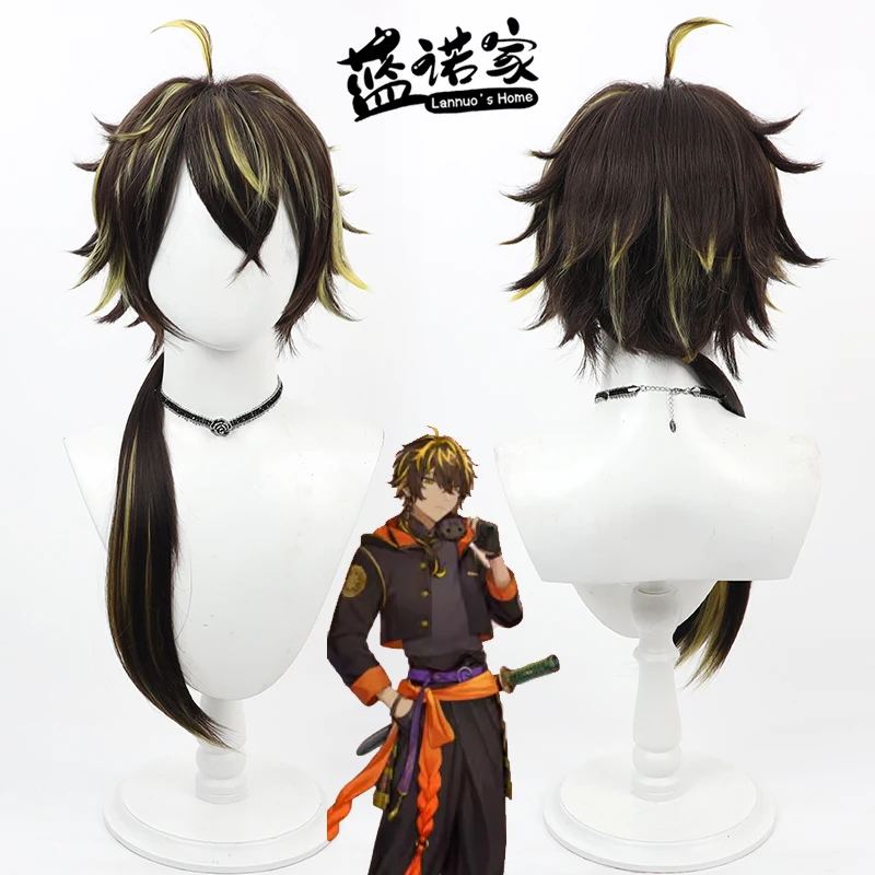 Gioco Touken Ranbu Online Kashagiri Parrucca Cosplay Gioco Anime Gioco di ruolo Costume da festa Prop sintetico