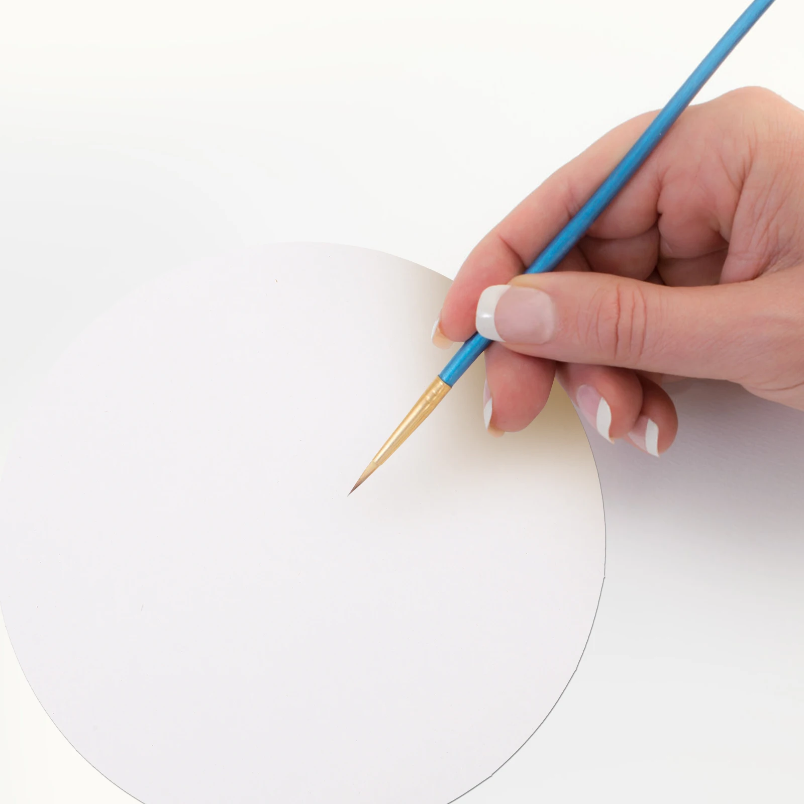 40 ورقة من ورق البطاقات السميك الدائري، ورق رسم قوي ذو سطح أملس لرسم الألوان المائية من الأكريليك بنفسك