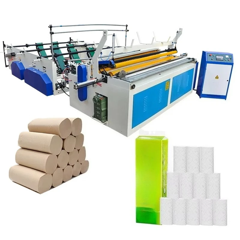 FOB High Performance Toilet Roll Production Line with Automatic Kitchen Towel Embossing Cutting Machine for Local Factory