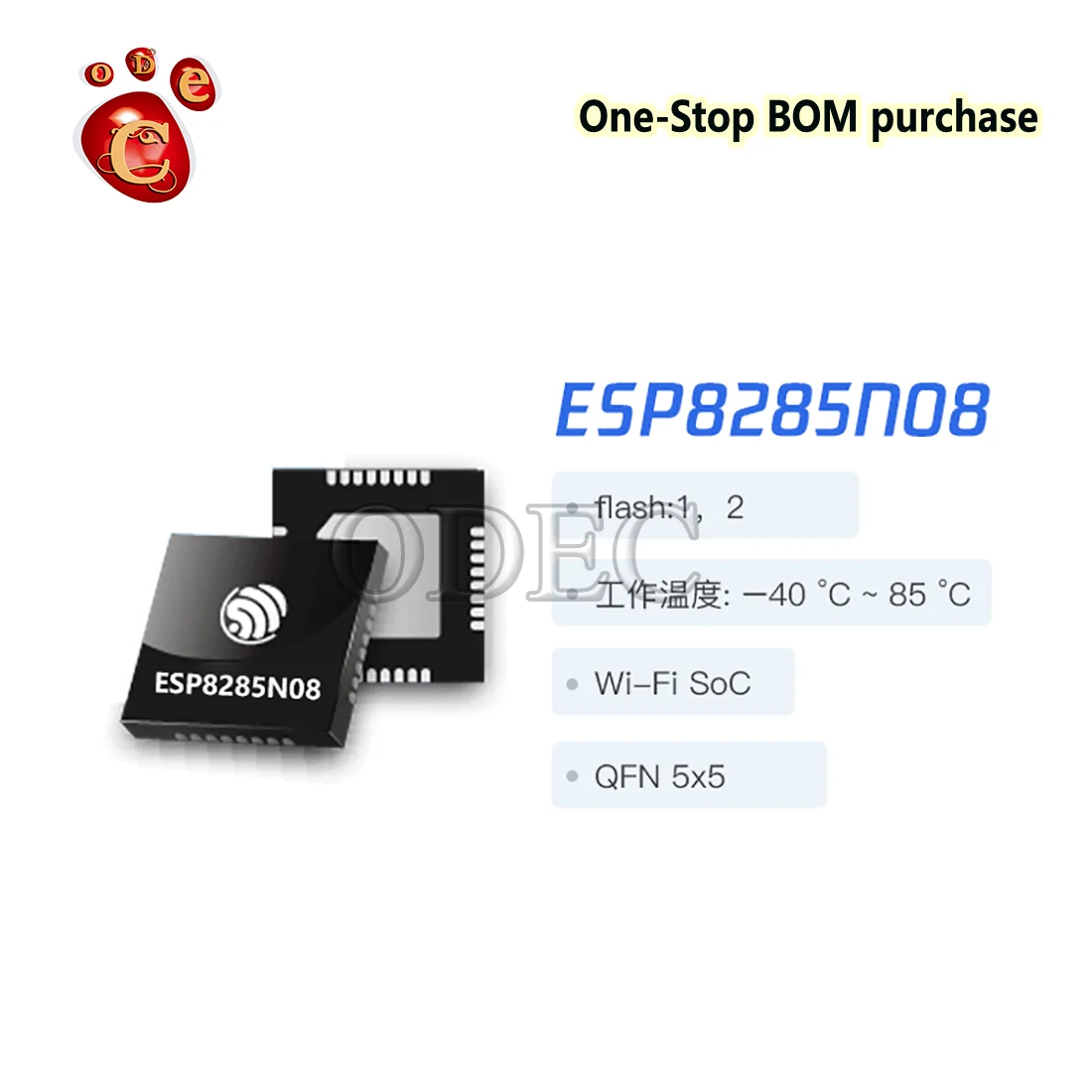 10Pcs ESP8285N08 ESP8285H16 Chip Module/Single Core Wifi Low Power/Hoge Integratie/Iot Originele Nieuwe