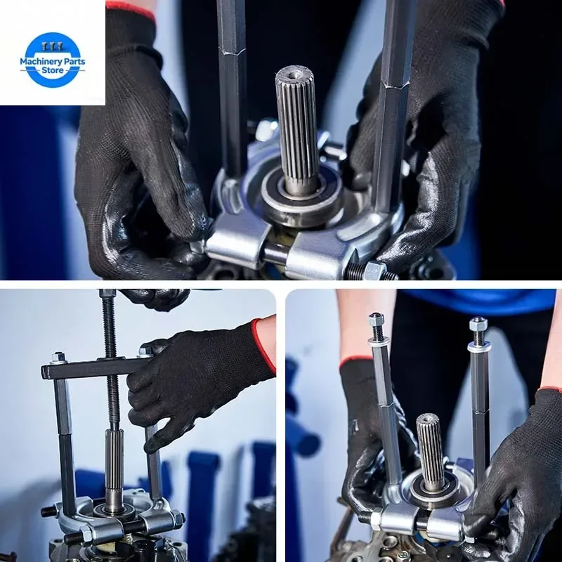 

14Pcs Separator Combination Set Bearing Splitter Mechanical Double Disc Puller Chuck Gearbox Outer Bearing Remover Tool With Box