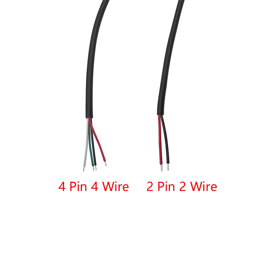 1Pcs 5V DIY USB 2.0 Type A Female Male Plug Jack Power Supply Cable Connector 2 Pin 4 Pin Wire Charge Extension Cord 0.3m 1m 2m