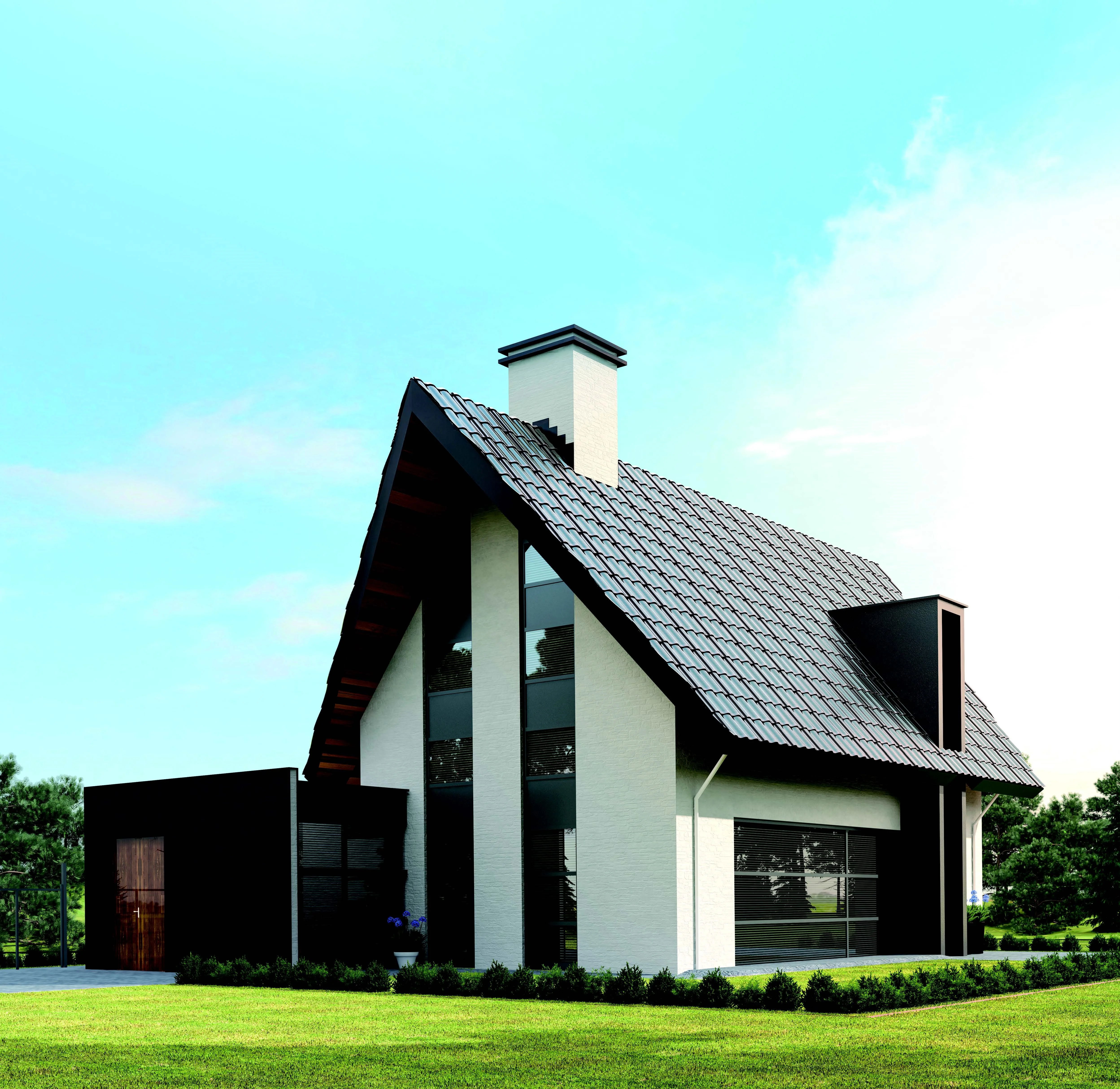 BIPV Solar Panel  95W Mono Shingled Tile European Family Villa Roof Photovoltaic Green Energy-saving Photovoltaic Tile System