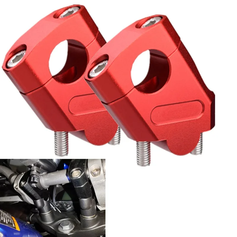 Universal 22mm Handlebar Motorcycle Riser Clamps Brackets Raise And Move Backward For YAMAHA HONDA SUZUKI KAWASAKI VOGE HAOJUE