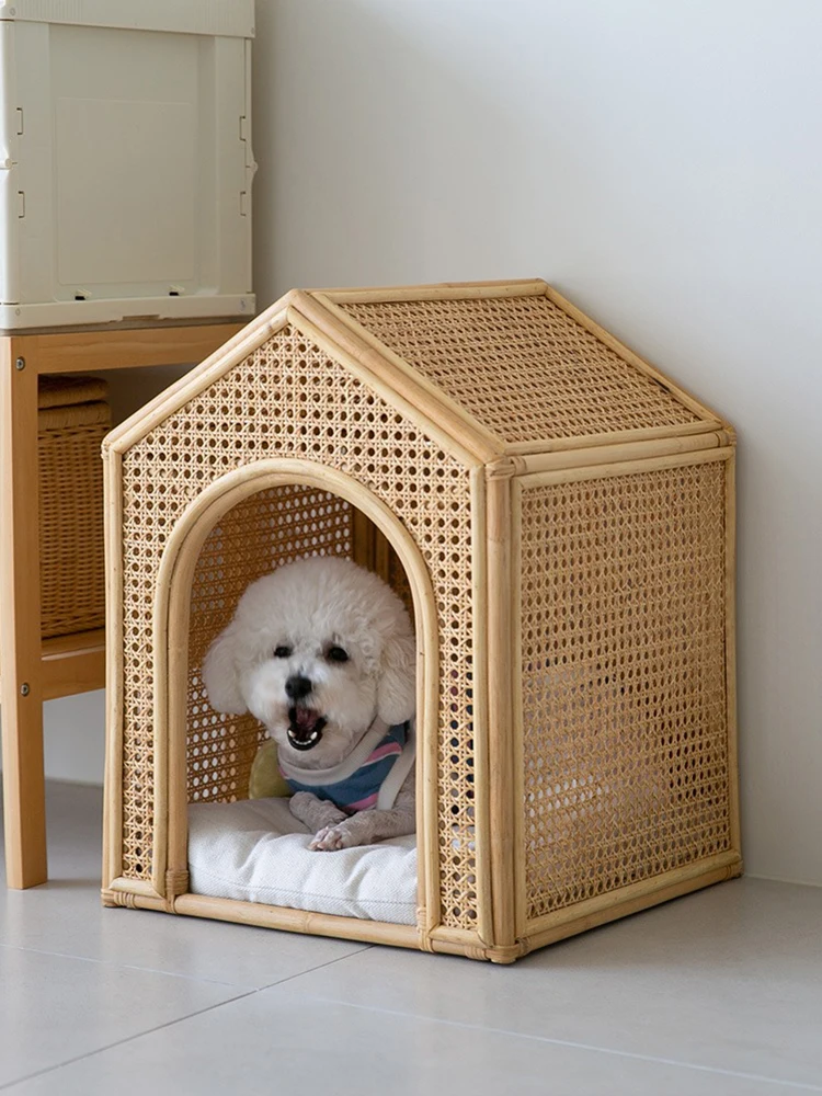 

Natural Vine Cat Kennel Kennel Four Seasons General Summer Pomeranian Teddy Poodle Small Dog