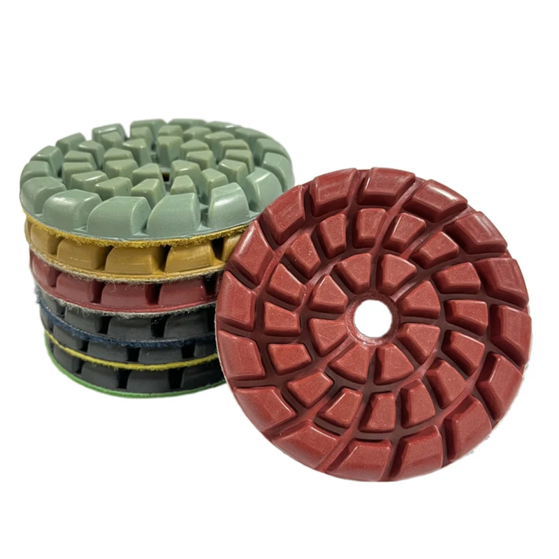 Floor Water Polishing Pad Epoxy Cured Floor Concrete Cement Polishing Diamond Grinding Block Thickness 6/8/9mm