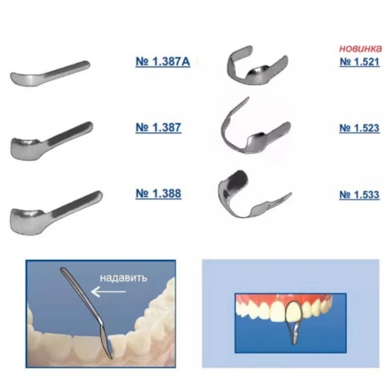 12Pcs Dental Proximal Anterior Strips Twin Anterior Matrix Band Large Small Sectional Contoured Matrices Teeth Restoration
