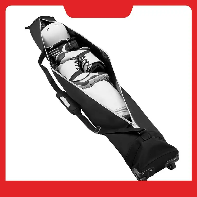 NEW-Waterproof Snowboard Bag With Wheel Ski Equipment Storage Bag For Outdoor Skiing Equipment