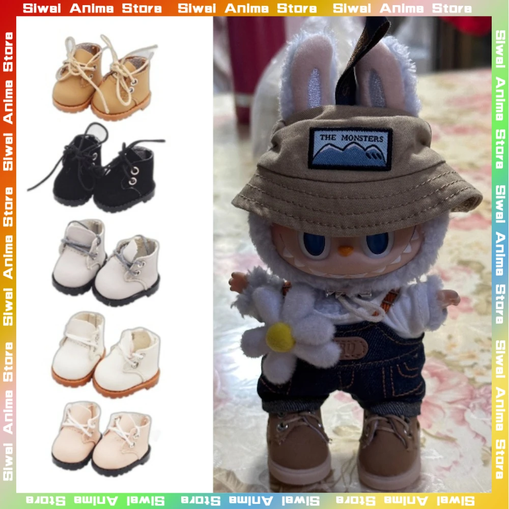 (only shoes) 17cm V1 V2 labubu Márton Cipőtisztító kawaii 10cm Bálvány Plüss Babaarcú de nem okos nő Cipő toys aranyos Alkalmi Cipő Babaarcú de nem okos nő accessor gyerekeknek Adomány