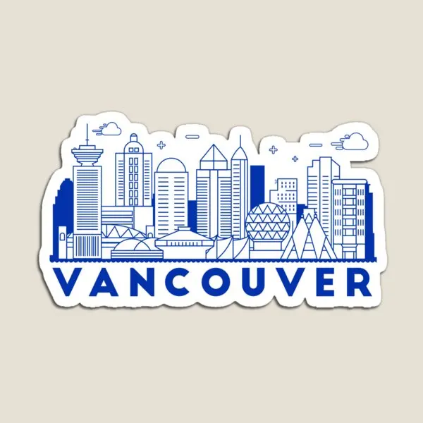 Vancouver  Magnet Stickers Holder Refrigerator Baby Kids  Toy Cute Magnetic Home Funny for Fridge Organizer Children Colorful