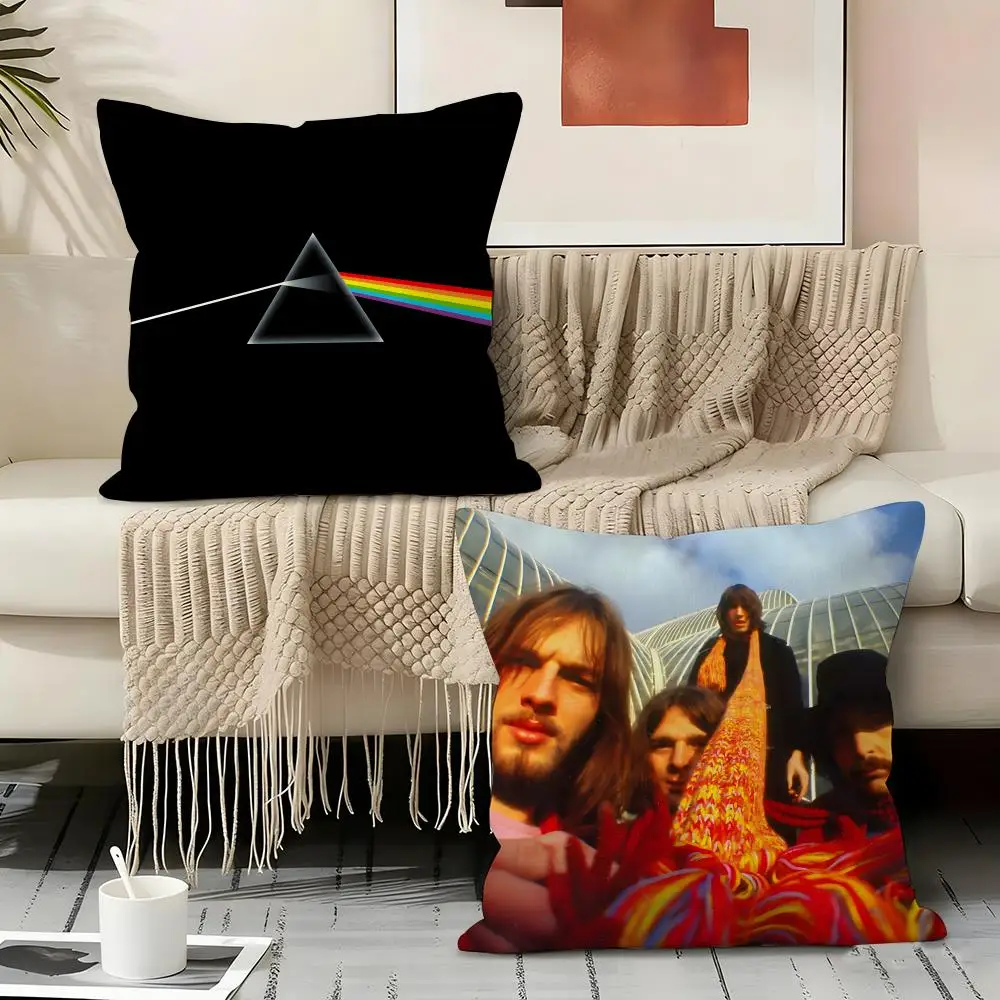 Pink F-floyd Band Pillow Case Linen Pillow Covers Cover For Couch Living Room Bench Patio Floor Linen Home Decor