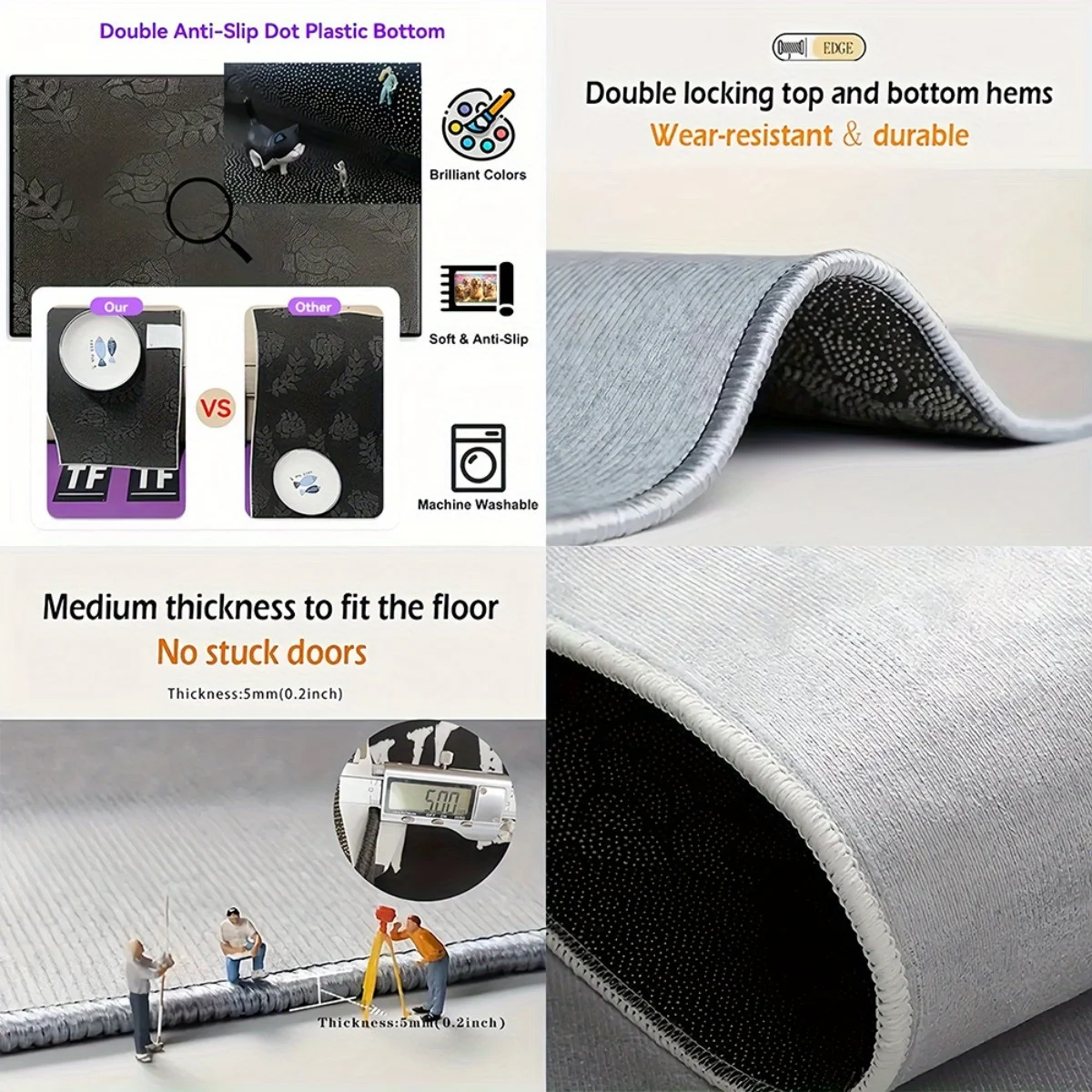 سجادة مخملية كريستالية مطبوعة على شكل كلب مسترد ذهبي، ديكور منزلي لطيف لمحبي الحيوانات الأليفة، سجادة أرضية تحت عنوان الحيوانات لغرفة المعيشة #5