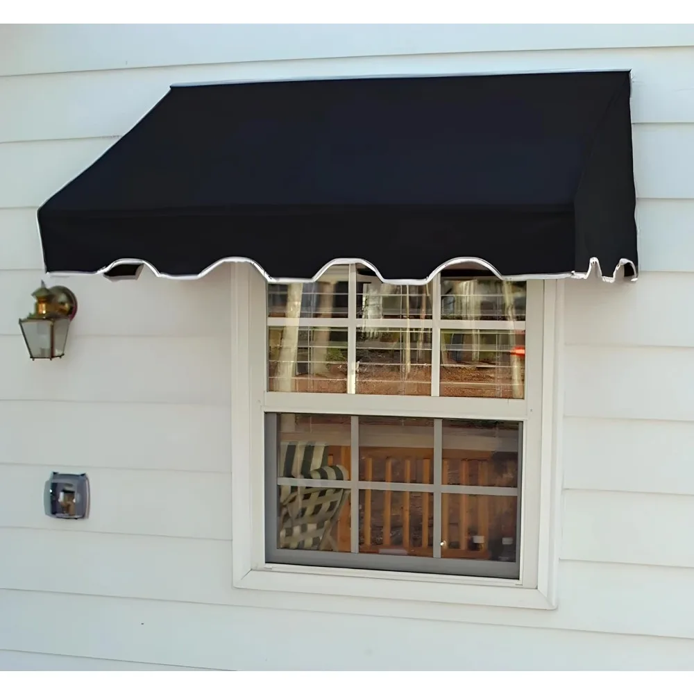 

Canvas Awning / 5 Colors and 3 Sizes/Classic Awning (Black 4 feet Wide)