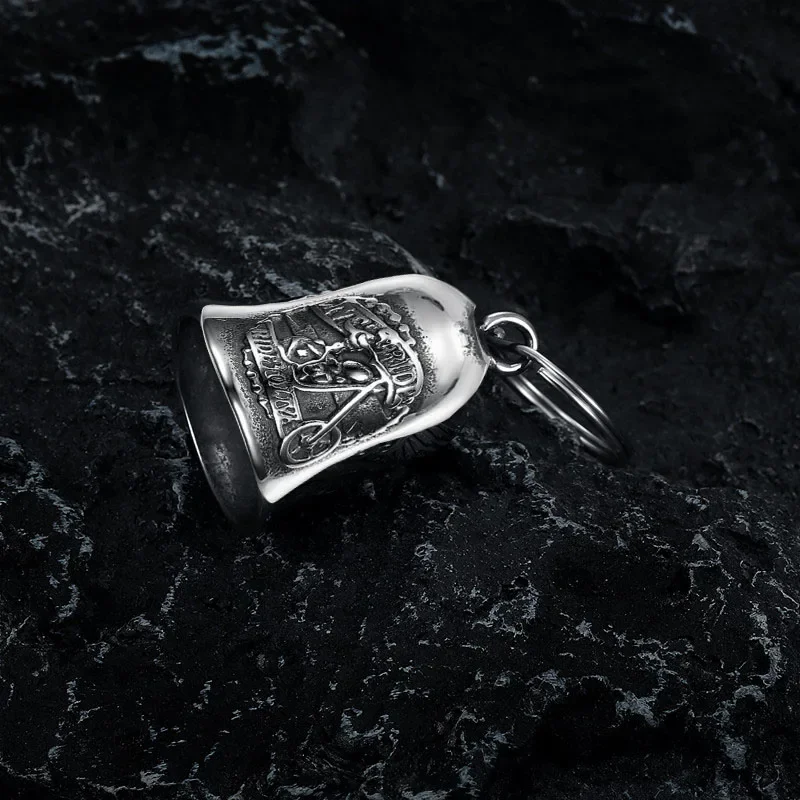 خمر أجنحة الشرير دراجة نارية شخصية محظوظ جرس قلادة قلادة أو المفاتيح يناسب جميع دراجة نارية الملحقات #3