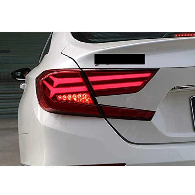 For Tenth Generation LED Strip Tail Light Rear For Honda Accord G10 2017-2019 Year Red