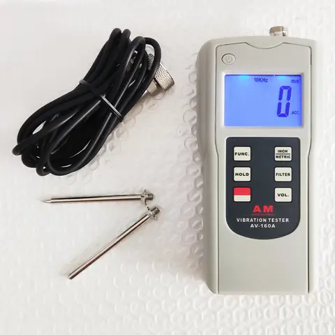 디지털 진동계 AV-160A 0.1~400.0 mm/s 기계적 이동 속도 가속 변위 진동 분석 장비