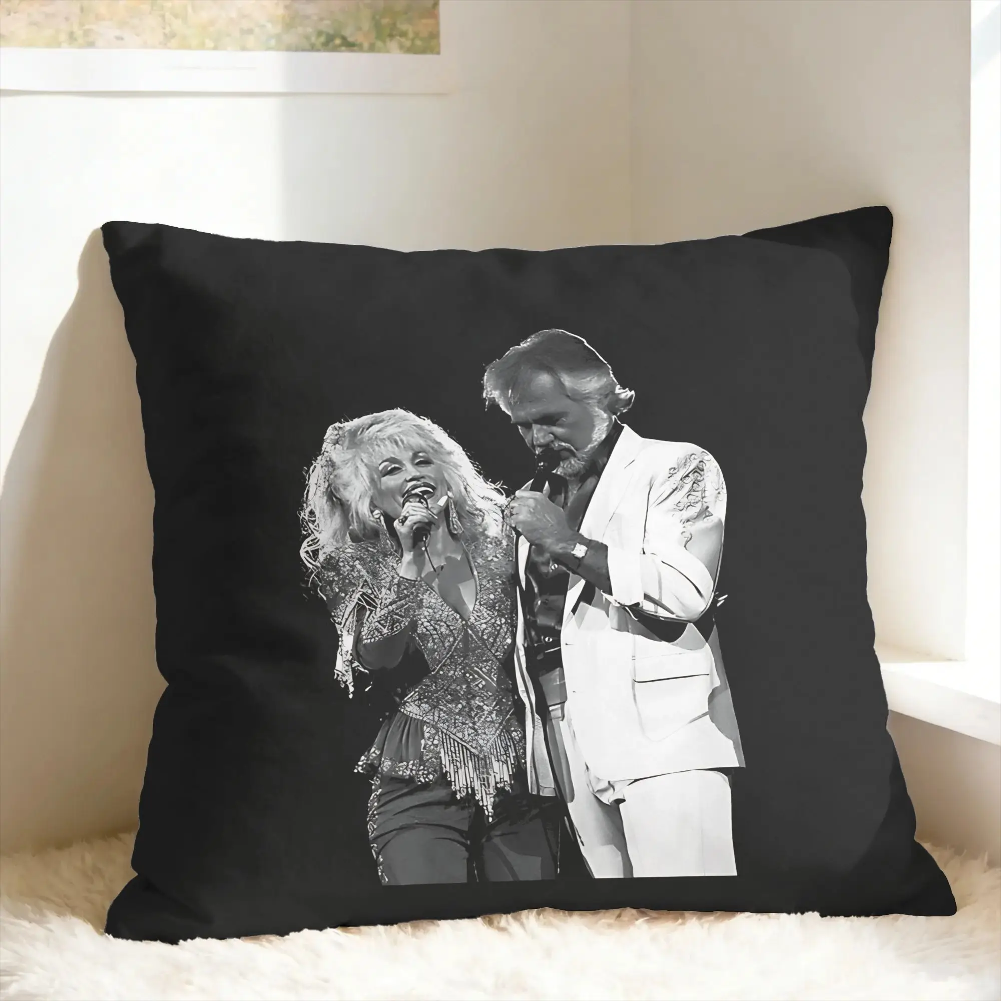 Singer Dolly Parton Pillow Cover  Soft Cushion Cover Cute Funny Pillow Case For Office Car Home Decor