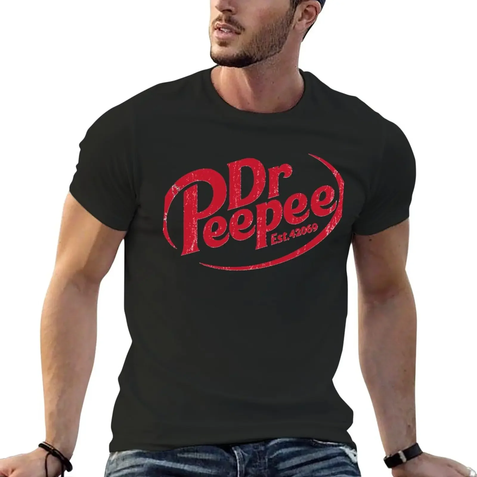 

Dr. Peepee logo T-Shirt plus size tops Short sleeve tee Short sleeve tee men