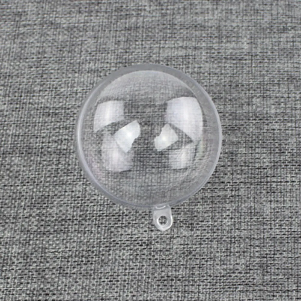 Clear Fillable Acrylic Ornament Balls 12 Pack 2 Inch Hollow Spheres for Party Decor Space Saving Storage